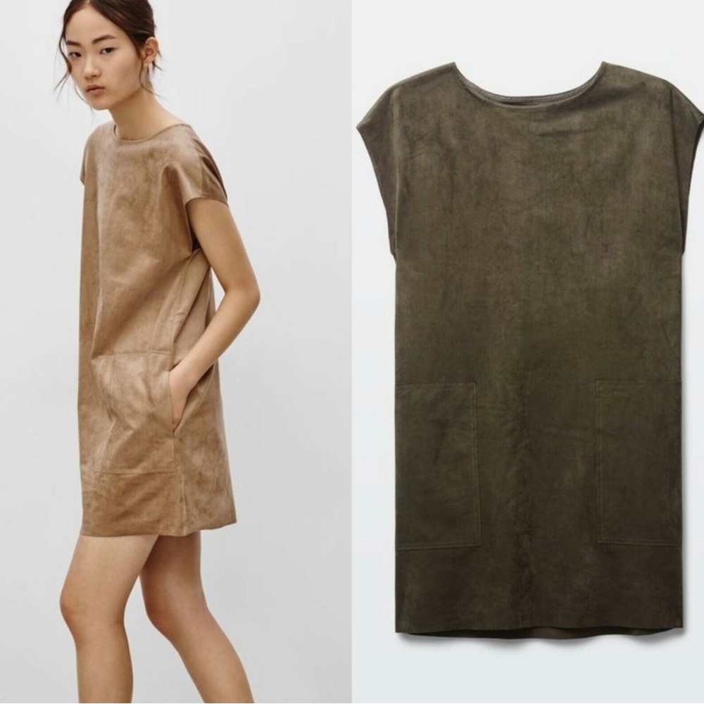 Aritzia - Wilfred Free Nori Faux Suede Dress